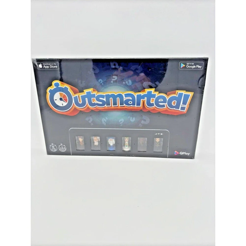 OUTSMARTED! The Live Family Quiz Show Board Game • Ages 8+ For 2-24  To Play NEW